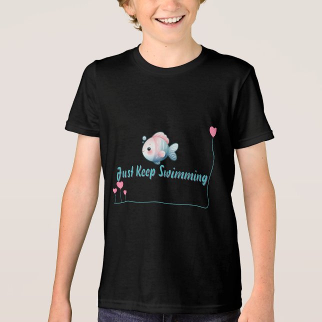Camiseta Continue nadando Axolotl (Frente)