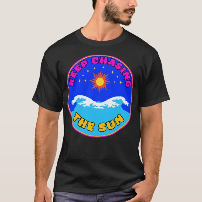 Camiseta Continue Perseguindo o Sonho de Férias ao Sol (Frente)