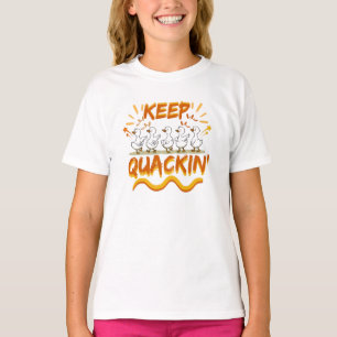 Camiseta Continue Quacando (Dançando) Pato Engraçado Pun