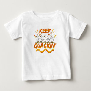 Camiseta Continue Quacando (Dançando) Pato Engraçado Trocad