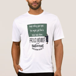 Camiseta Continue Rolando os Olhos. Citação de Sarcasmo