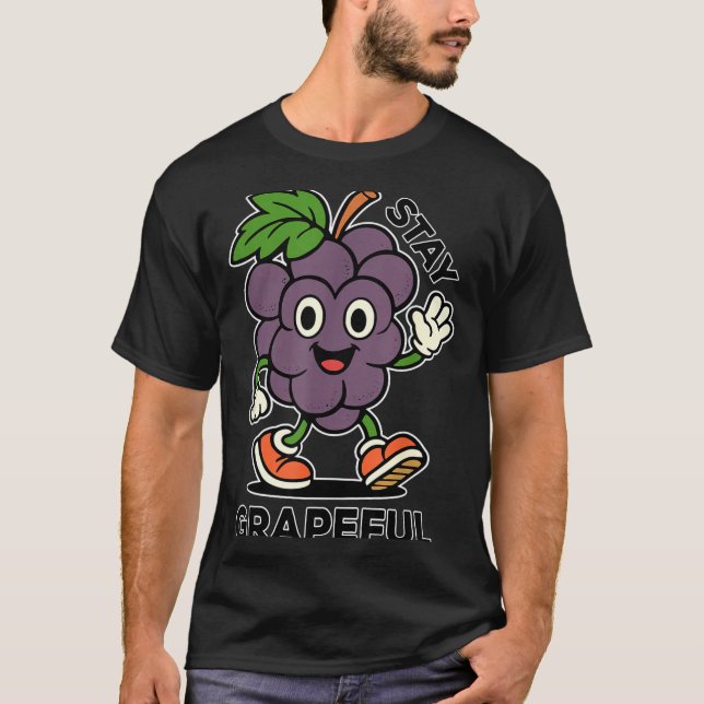 Camiseta Continue Sendo Grato - Estilo Retrô - Piada de Fru (Frente)