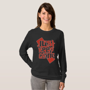Camiseta Continue Simplesmente Mulheres Manga Longa - Motiv