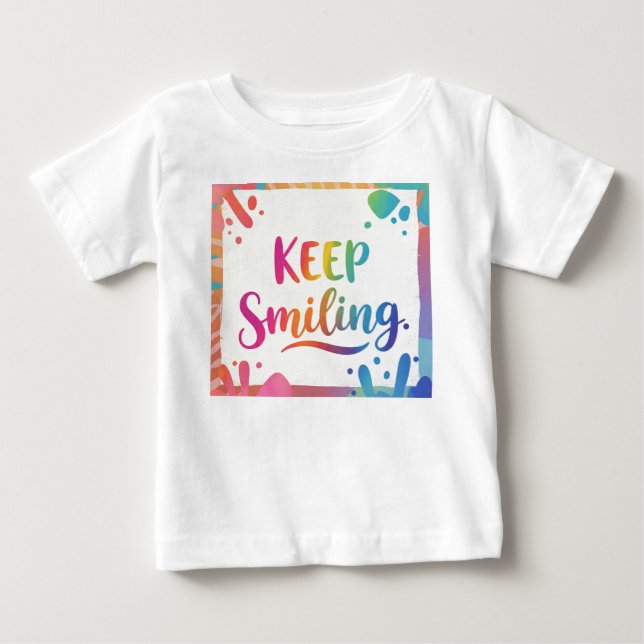 Camiseta Continue sorrindo. (Frente)