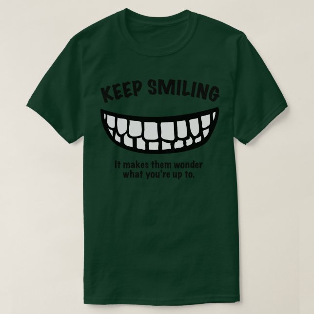 Camiseta Continue sorrindo (Frente do Design)