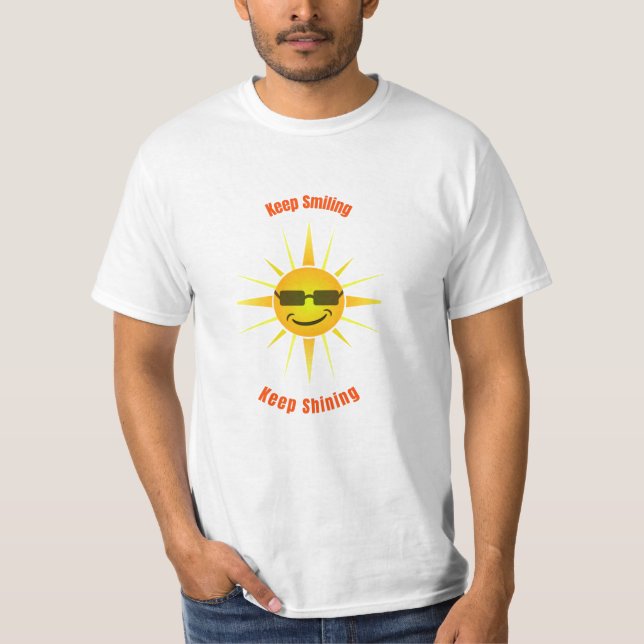 Camiseta Continue sorrindo e continue brilhando (Frente)