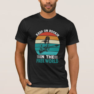 Camiseta Continuem a Rockin no mundo livre