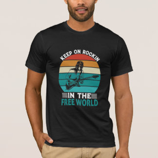 Camiseta Continuem a Rockin no mundo livre