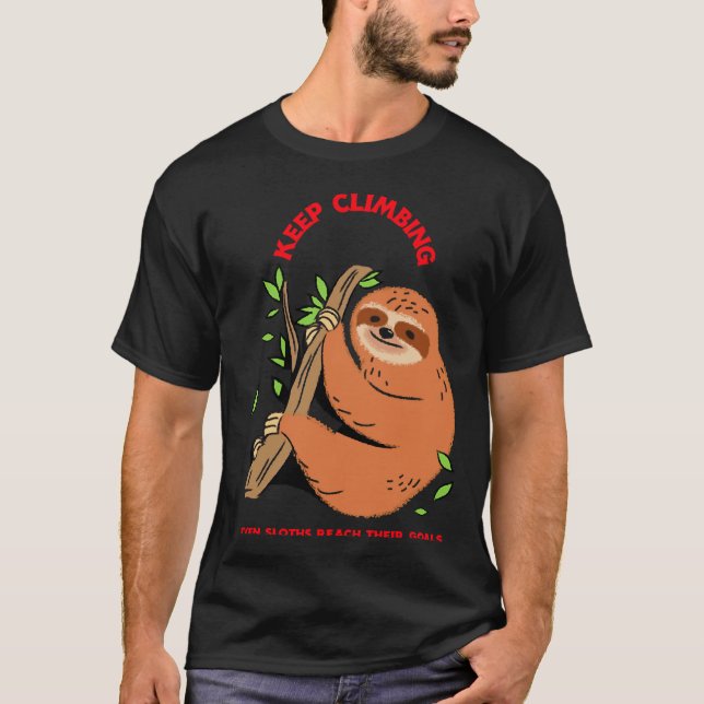 Camiseta Continuem A Subir Até As Leves Atingem Os Seus Obj (Frente)