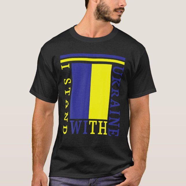 Camiseta Conto Com A Paz Na Ucrânia Rezando Pelo Ukr (Frente)