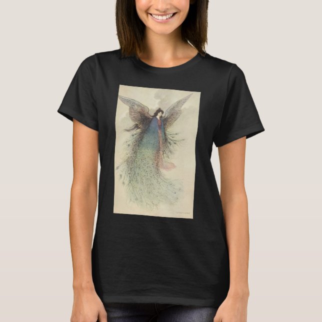 Camiseta Conto de Fadas Japonês Antigo, A Donzela da Lua (Frente)