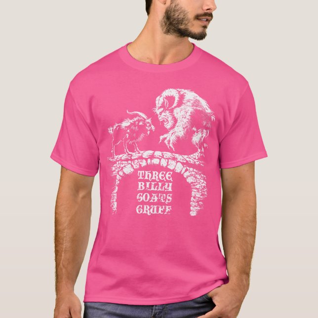 Camiseta Conto de Fadas Três Cabritos Rabugentos (Frente)