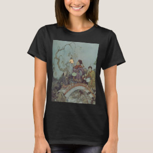 Camiseta Conto de Fadas Vintage, Rouxinol por Edmund Dulac