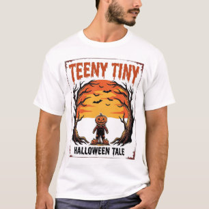 Camiseta Conto de Halloween Teeny Tiny Assustador Cena Vint