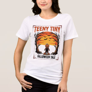 Camiseta Conto de Halloween Teeny Tiny Assustador Cena Vint