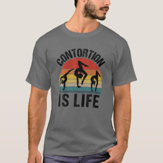 Camiseta Contorcionista É Gymna Retro Engraçado Pela Vida