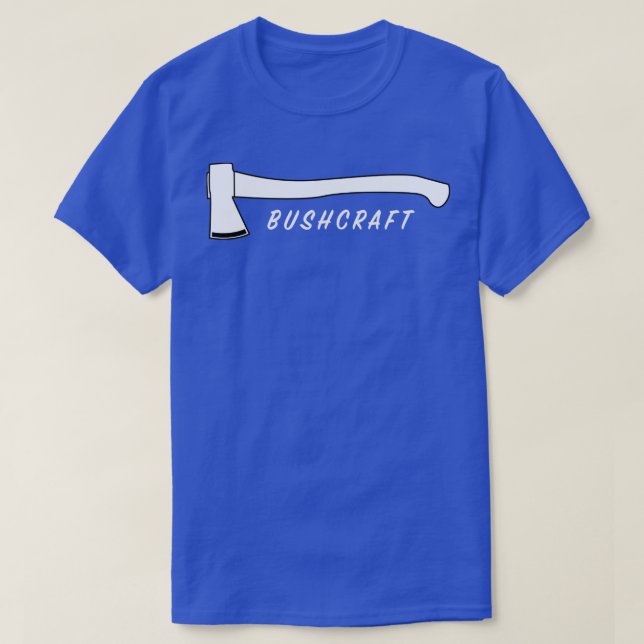 Camiseta Contorno Ax Simples do Bushcraft 2 (Frente do Design)