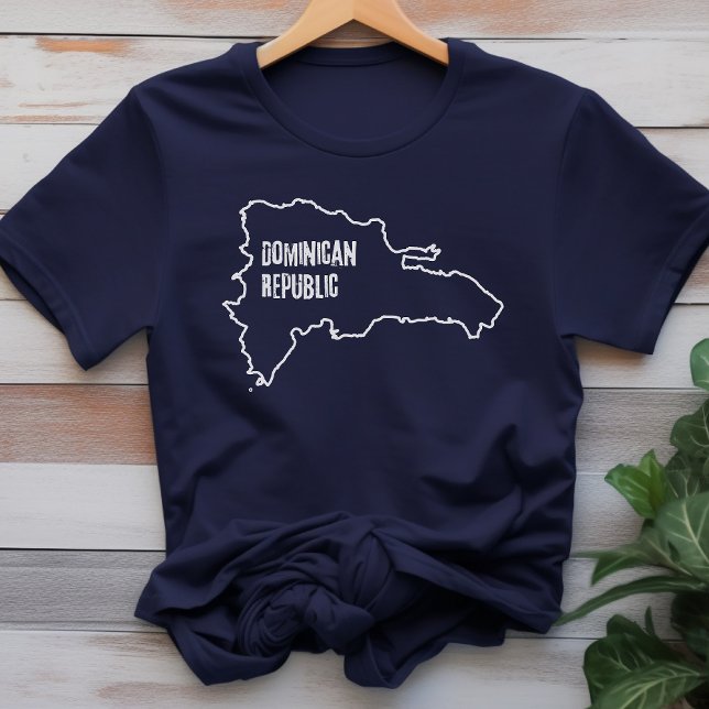 Camiseta Contorno da Linha de Fronteira de Mapa do País da  (Criador carregado)