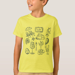 Camiseta Contorno da Vida Mediterrânica