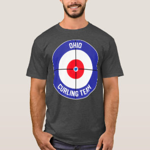 Camiseta Contorno de Estado de OH do Ohio Curling Team Swee