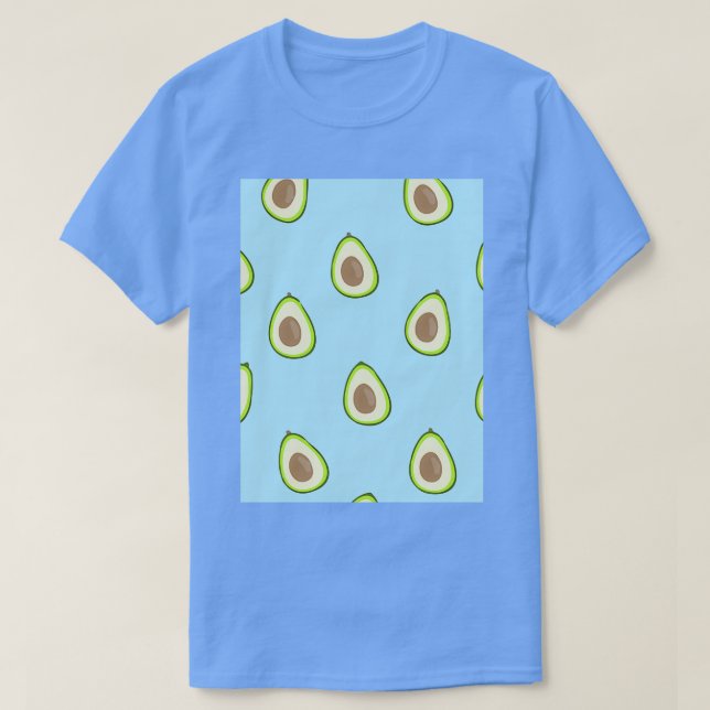 Camiseta Contorno de Fruta suculenta das Frutas Avocado (Frente do Design)