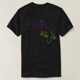 Camiseta Contorno de várias cores do GECKO