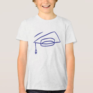 Camiseta Contorno do boné de formatura