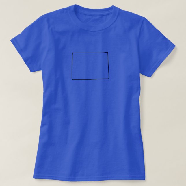 Camiseta Contorno do Colorado (Frente do Design)