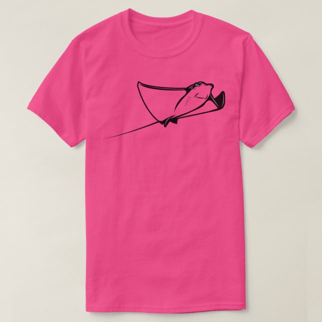 Camiseta Contorno do Stingray (Frente do Design)