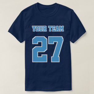 Camiseta Contornos Verdes do Número de Equipe Esportiva
