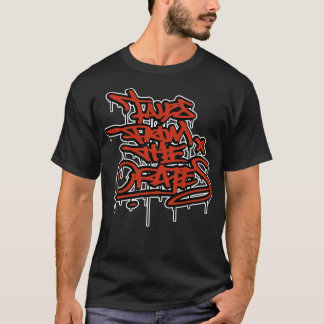 CAMISETA CONTOS DAS CRATAS GOTEJAMENTO À MÃO