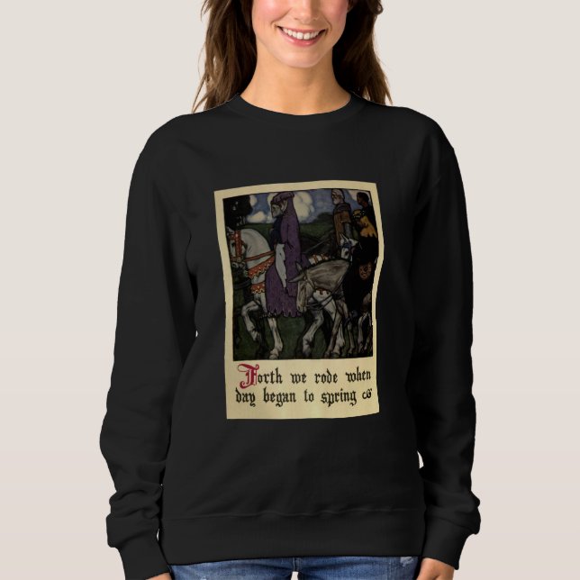 Camiseta Contos de Cantuária - Forth we Rode (Frente)