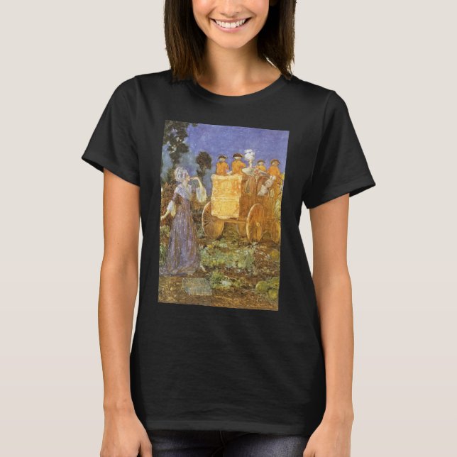 Camiseta Contos de Fadas Clássicos Cinderela e Fada Madrinh (Frente)