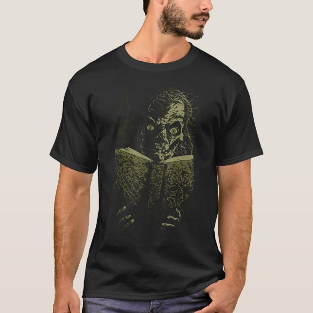 Camiseta contos de fadas de livros zombie morto cripta da m (Frente)