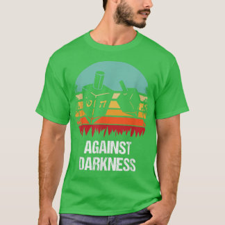 Camiseta Contra a Escuridão Hanukkah judeu Chanukkah