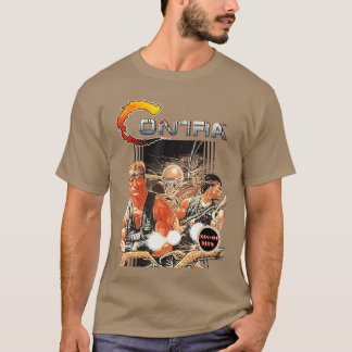 Camiseta Contra Bo Art Retro Arcade Gamer Clássico 80s Bata