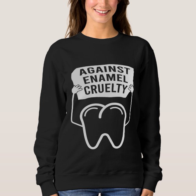 Camiseta Contra Enamel Cruelty Dentist Assistant Te (Frente)