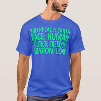 Camiseta Contra o Racismo Política de Direitos Humanos Amor