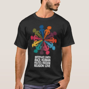 Camiseta Contra o Racismo Política de Direitos Humanos Po