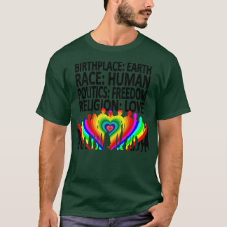 Camiseta Contra o racismo política Direitos humanos Dom 1