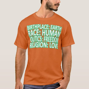 Camiseta Contra o Racismo Política Liberdade Amor Presente