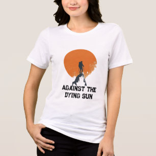 Camiseta Contra o Sol Poente, Areia com o Pico do Sol