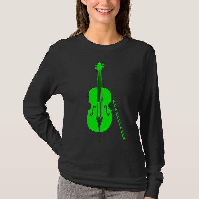 Camiseta Contrabaixo - Verde (Frente)