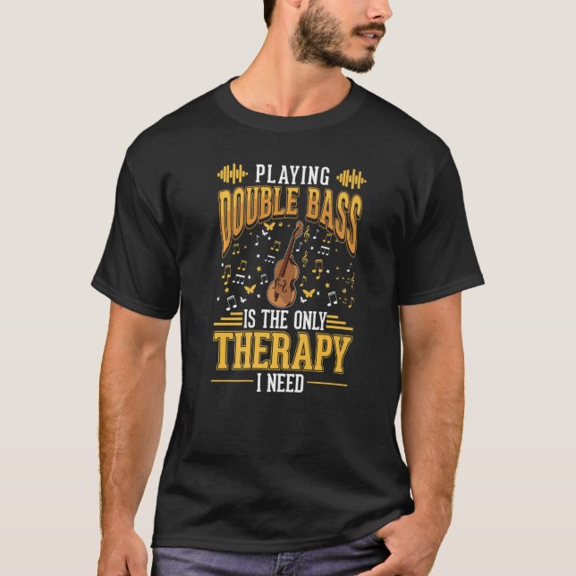Camiseta Contrabassi de Leitor Duplo Bass com Terapêutica D (Frente)