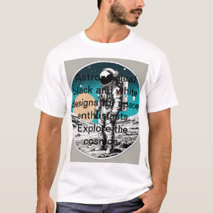 Camiseta Contraste Cósmico: Criações de Espaço Negro e Bran