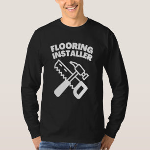 Camiseta Contrato de Pavimento do Instalador do Chão de Con