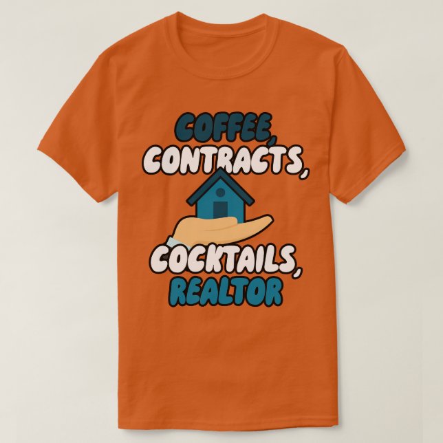 Camiseta Contratos de café Cocktails 1 (Frente do Design)