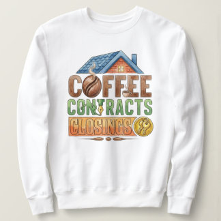 Camiseta Contratos de Café Encerramentos Agente Imobiliário