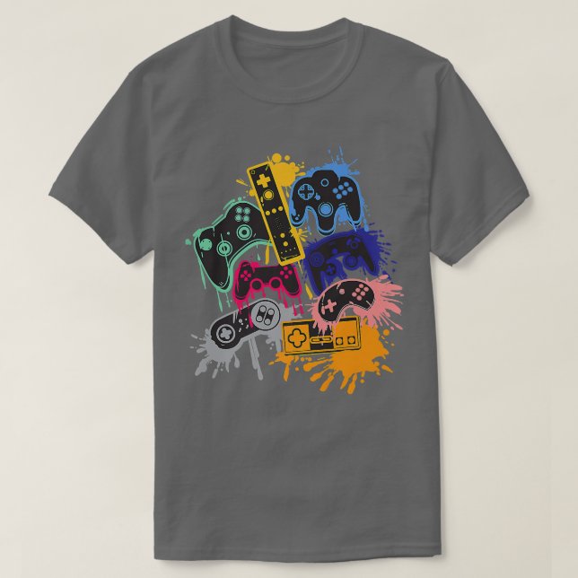 Camiseta Control all the Things Video Game Controller  (Frente do Design)