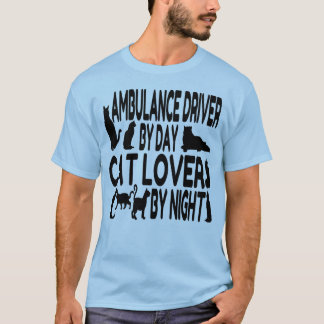 Camiseta Controlador de Ambulância do Cat Lover